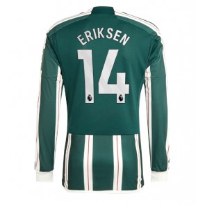 Manchester United Christian Eriksen #14 Replika Udebanetrøje 2023-24 Langærmet